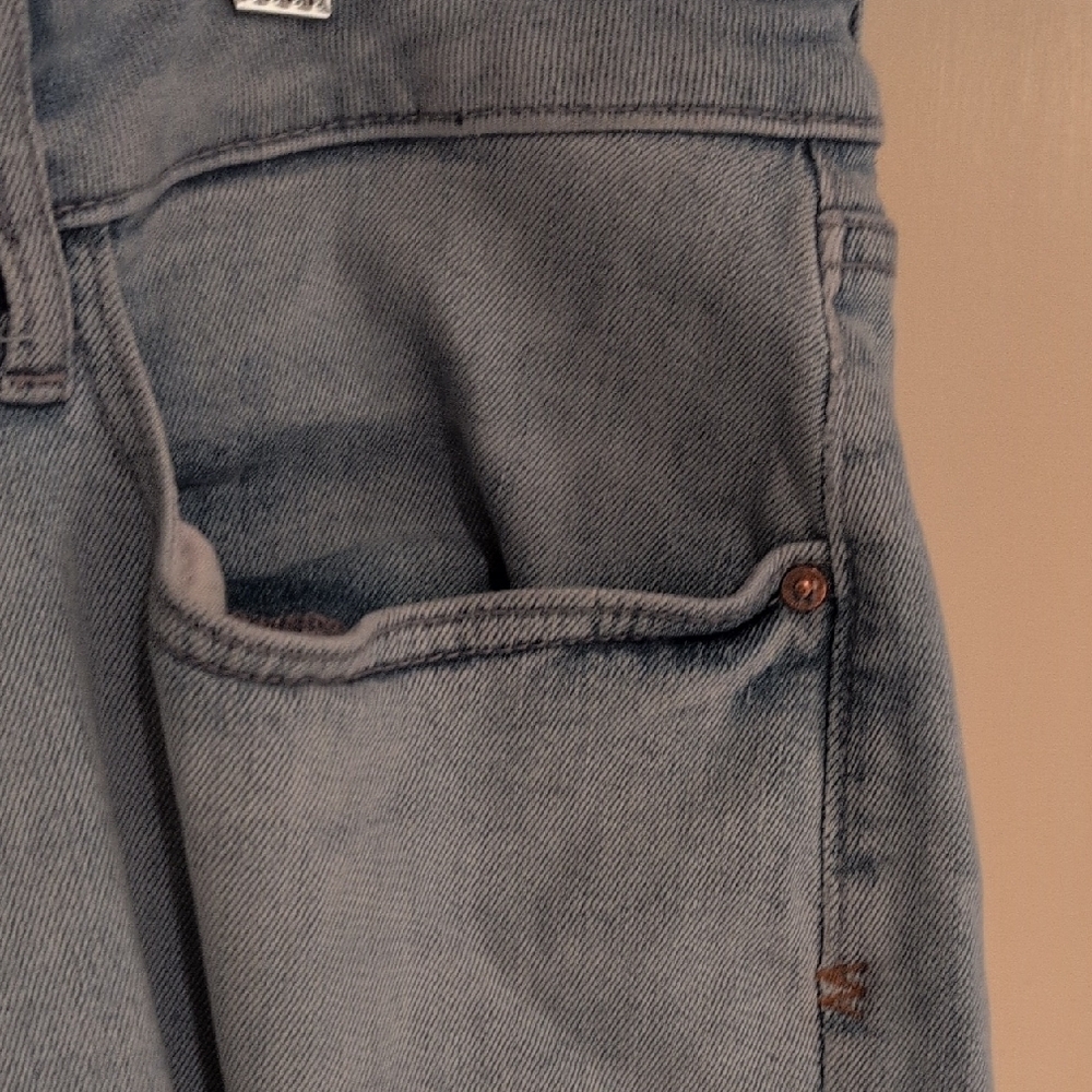 Warp & Weft Blue Distressed Women Jeans - Picture 7 of 15